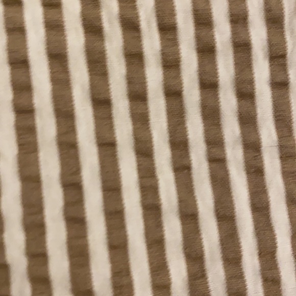 NWT A New Day Taupe/white Stripe Seersucker Short - Picture 8 of 15